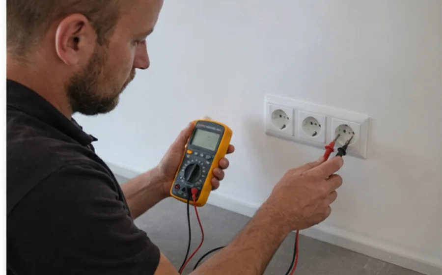 Küchen-Elektroinstallation: Küchen-Elektroinstallation direkt am betroffenen Bauteil