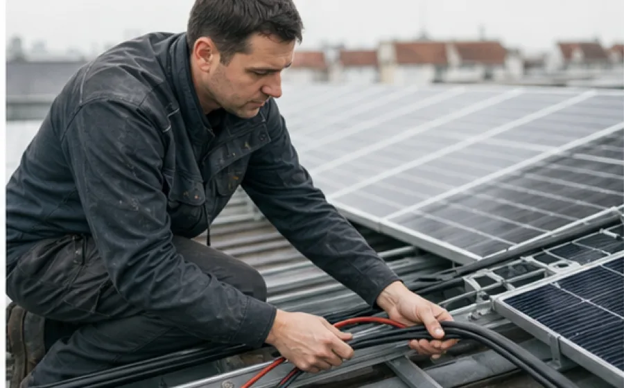 Photovoltaik Wien: Photovoltaik direkt am betroffenen Bauteil