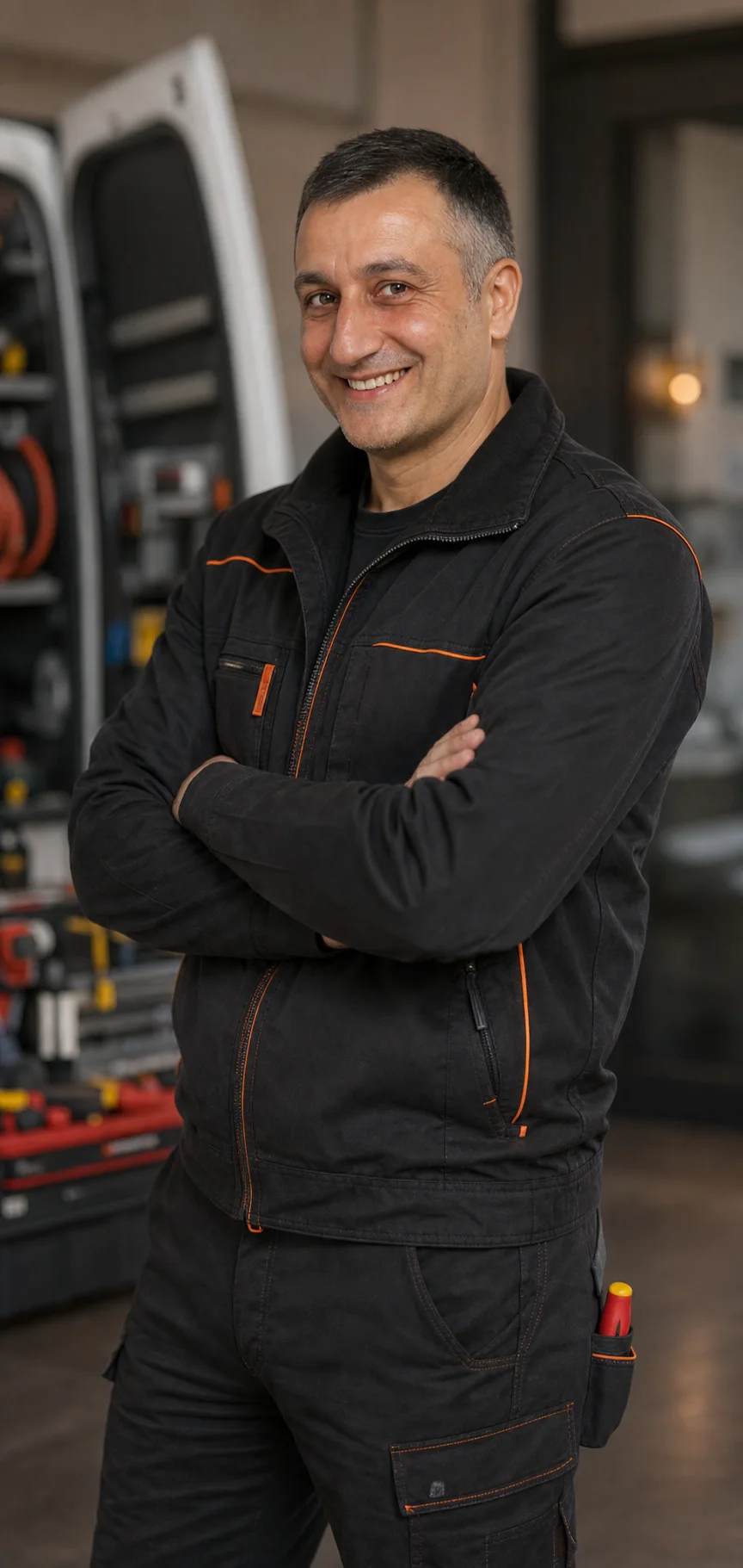 Hamza Aslan, Geschäftsführer & Elektrikermeister bei Rapid Haustechnik